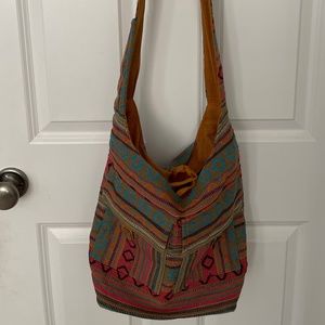 Indian cotton cross body Hobo Bag